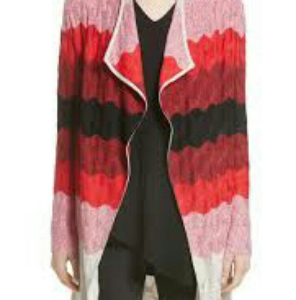 St. John Collection Ombre Waves Knit Cardigan